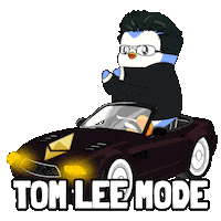 Tom Lee Money Sticker by Pudgy Penguins