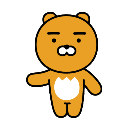 ryan yes Sticker by KakaoFriendsEurope