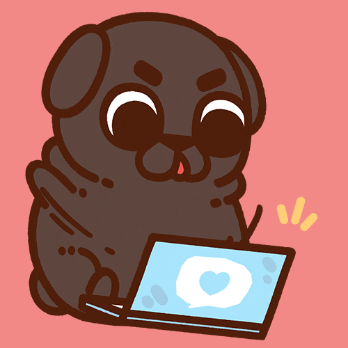 Working Hard Locked In GIF by Puglie Pug