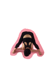 Pink Swimming Sticker by SharedSpace Movement