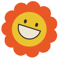 Happy Flower Power Sticker by Office Hours ZA