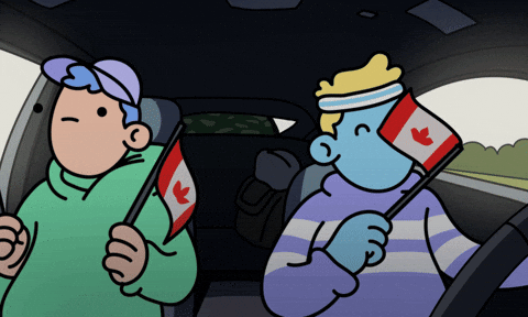 Team Canada Flag GIF by doodles