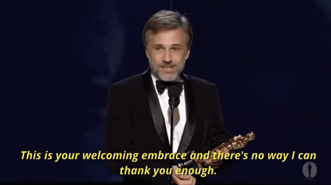 christoph waltz oscars GIF by The Academy Awards