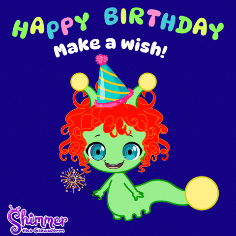 Celebrate Happy Birthday GIF by ShimmertheGlowworm