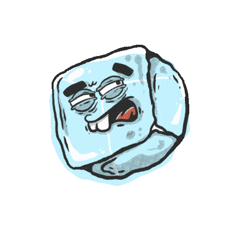 Ice Cube Love Sticker by Dreadpen