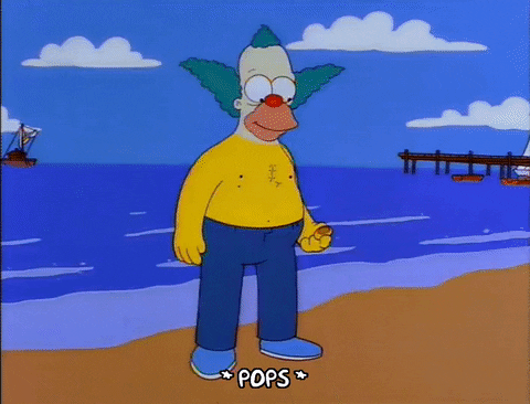 bart simpson beach GIF