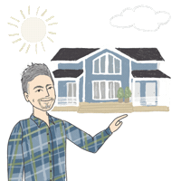 House Poke Sticker