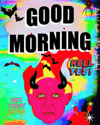 Good Morning Devil GIF by PEEKASSO