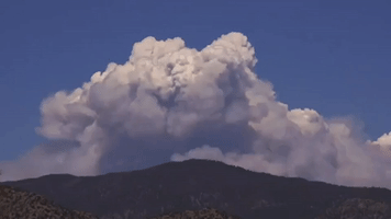 Combined Wildfires Billow Smoke Over Northern New Mexico