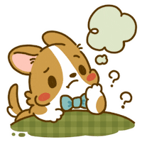 Confused Welsh Corgi Sticker by Lazy Corgi