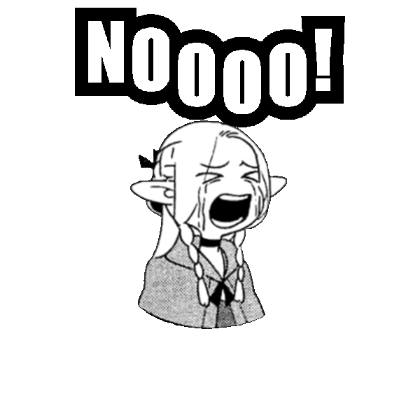 Mr_Sir0 noooo dungeon meshi marcille dunmeshi Sticker