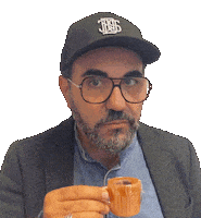 yallaproductions film tea sip kermit Sticker