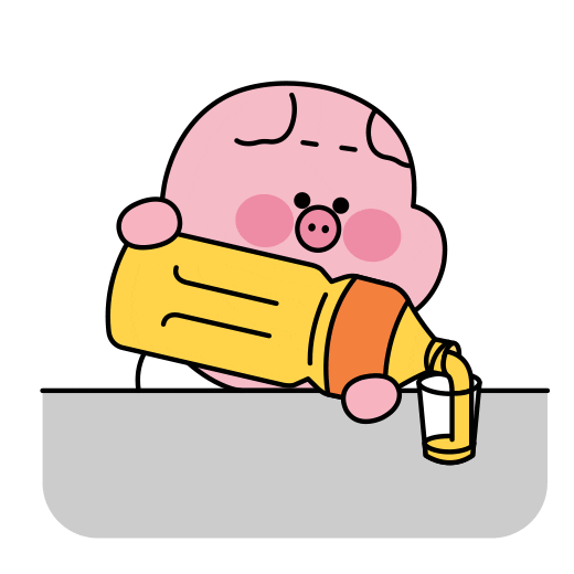 handeongi giphyupload cute what pig Sticker