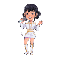 Singer Sticker by Rafhi Dominic