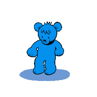 bearpatrol jump bear splash bearpatrol Sticker