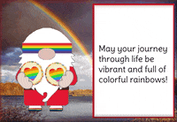 Rainbow Gnome GIF