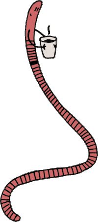 wurmkiste worm composting wurm regenwurm Sticker