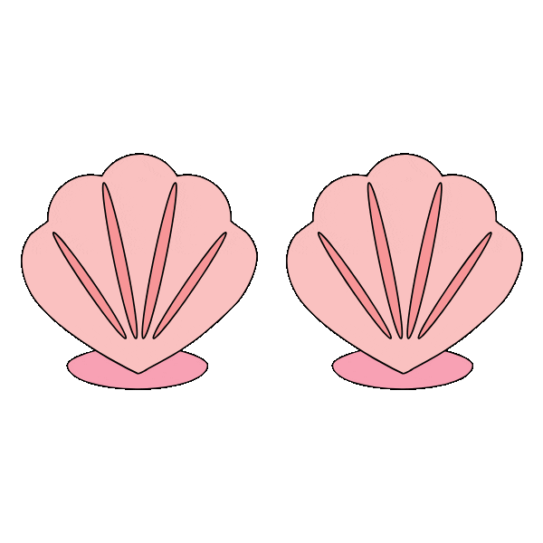 Mermaid Shells Sticker by iwawhy