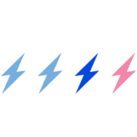 ootg lightning bolts ootg oneoftheguys Sticker