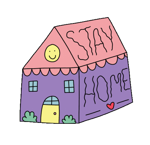 Stay Home Sticker by nicolle velcro
