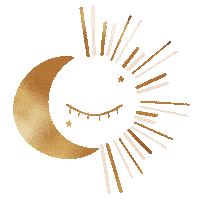 Third Eye Moon Sticker by The Gypsy Mumma