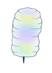 Cotton Candy Sticker by Linnanmäki