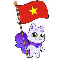 Vie Viet Nam Sticker by Lucky Kat Studios