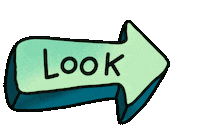 Look Arrow Sticker