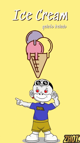 Ice Cream Gelato GIF by Zhot