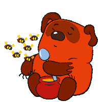 Cartoon Bear Sticker by Soyuzmultfilm