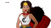SuperChola animation pointing latina mujer Sticker