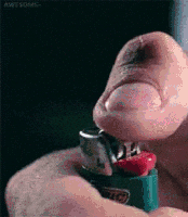 green fire thumbs up GIF