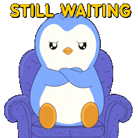 Bored Hurry Up Sticker by Pudgy Penguins