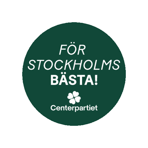Stockholm Sticker by Centerpartiet