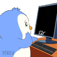 Artificial Intelligence Penguin Sticker by Pudgy Penguins
