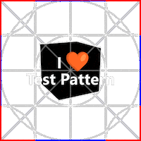 Video Mapping Test Pattern Sticker