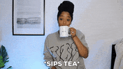 Sips Tea GIF by Moyesa & Co.