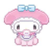 My Melody Pixel Sticker