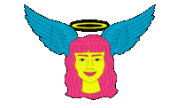Mood Angel Sticker by Trap Bob