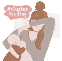Growth Spurt Breastfeeding Sticker by Karing for Postpartum