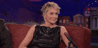 sharon stone flirting GIF by Team Coco