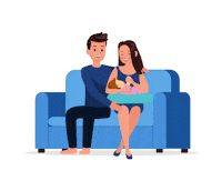 Happy Family Baby Sticker by Lactamil