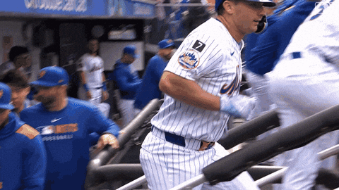 Celebrate Home Run GIF by New York Mets