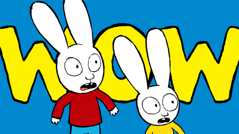 Happy Surprise GIF by Simon Super Rabbit