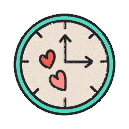 biloba giphyupload love heart clock Sticker