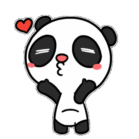 Pangdabear Kiss Sticker