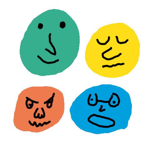 Happy People Sticker by Tim Colmant