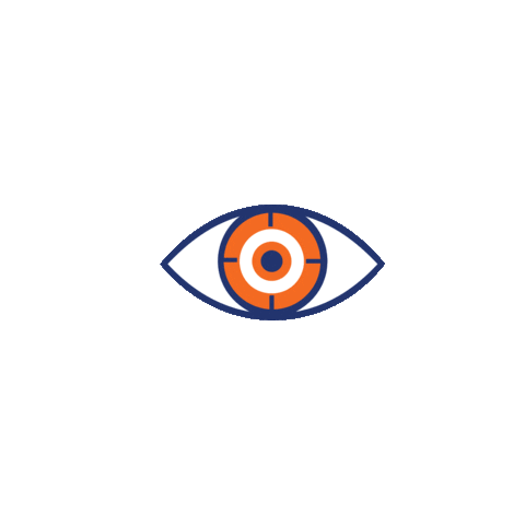 Eye Orange Sticker by Driverseat Inc