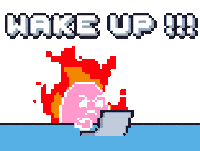 Angry Wake Up Sticker by Potatozzz by 9GAG