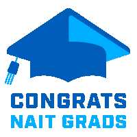 graduation grad Sticker by NAIT